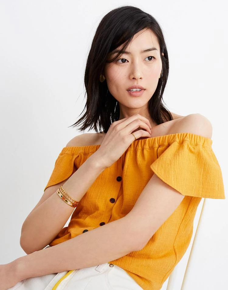 Madewell Texture & Thread Off-the-Shoulder Top 2