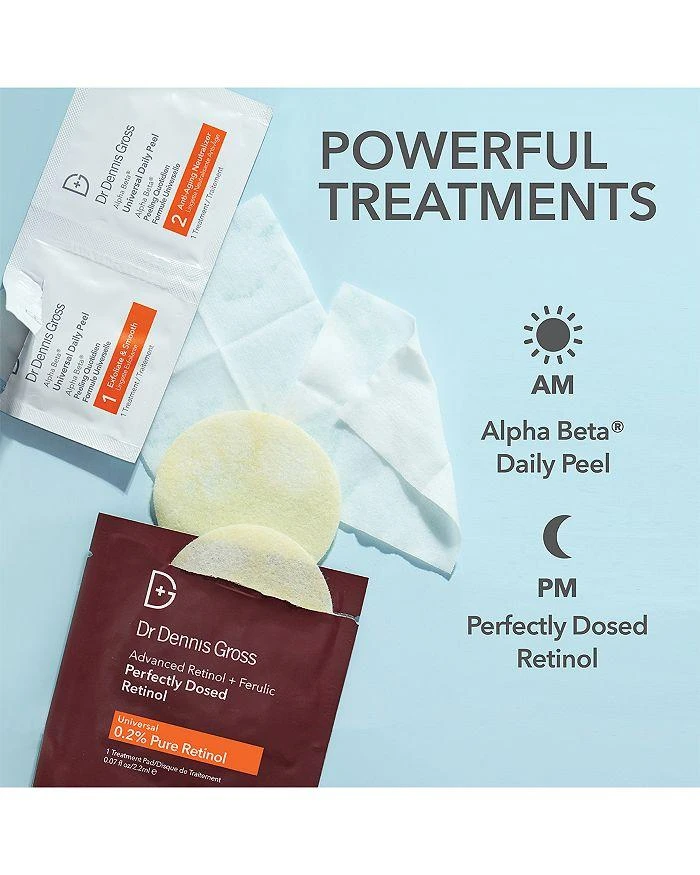Dr. Dennis Gross Advanced Retinol + Ferulic Perfectly Dosed Retinol Peel (Extra Strength 0.5% Pure Retinol), Set of 8 7