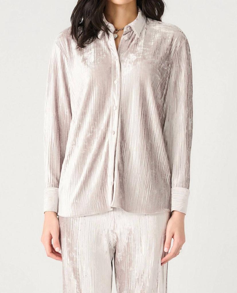 Dex Dex - Plisse Velvet Blouse
