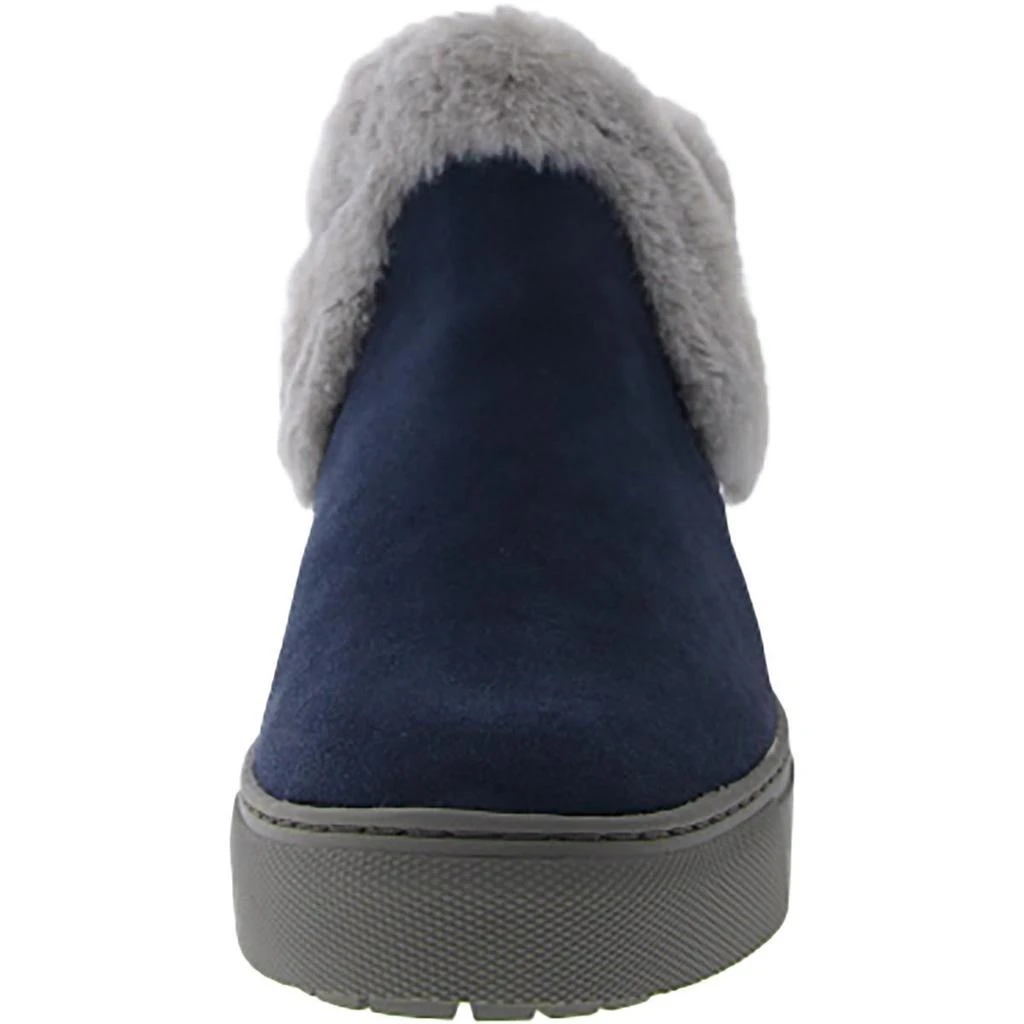 Cougar Duffy Womens Faux Leather Faux Fur Trim Ankle Boots 3