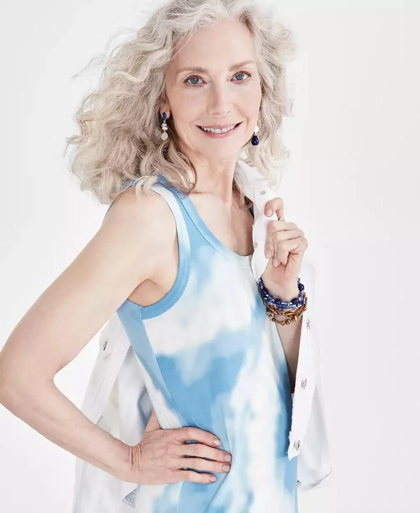 Style & Co Women's Tie-Dye Knit Maxi Dress, Created for Macy's 3