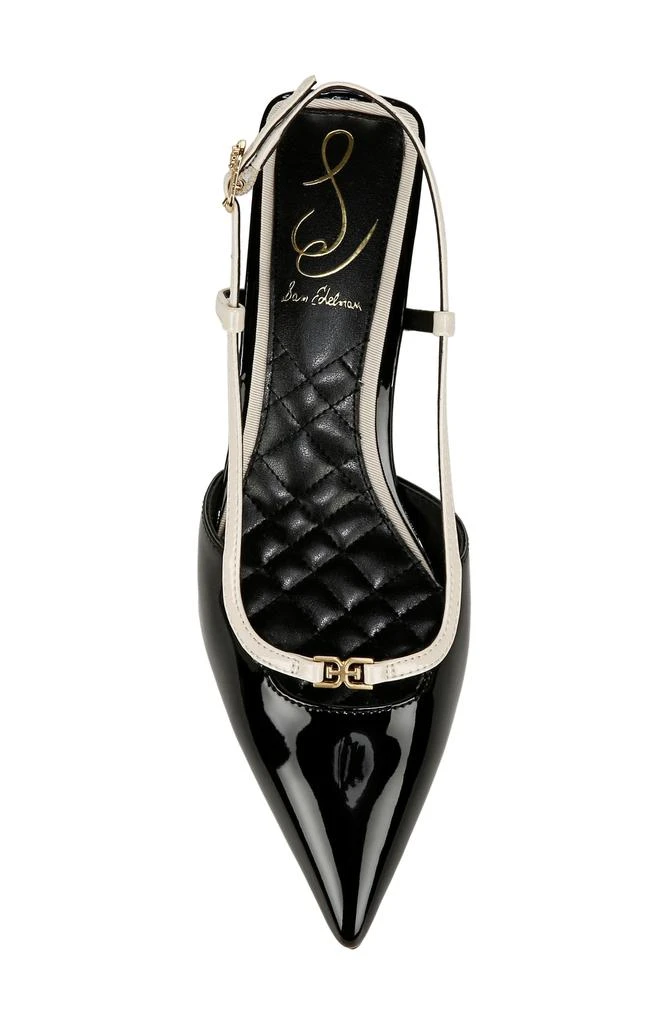 Sam Edelman Toni Slingback Pointed Toe Kitten Heel Pump 5