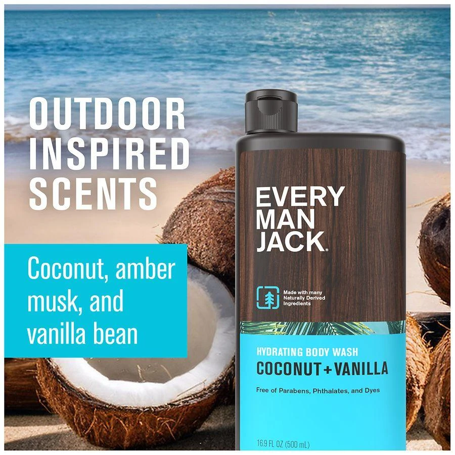 Every Man Jack Body Wash Coconut + Vanilla 6