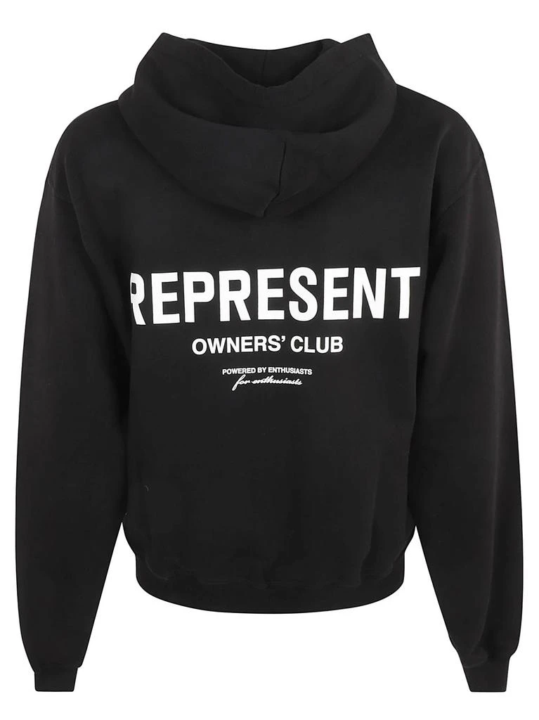 Represent Logo Print Zipped Hoodie 2
