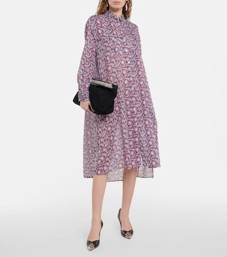【Marant Etoile】 Eliane floral-printコットンミディドレス Marant Etoile Eliane floral-print cotton midi dress 36
