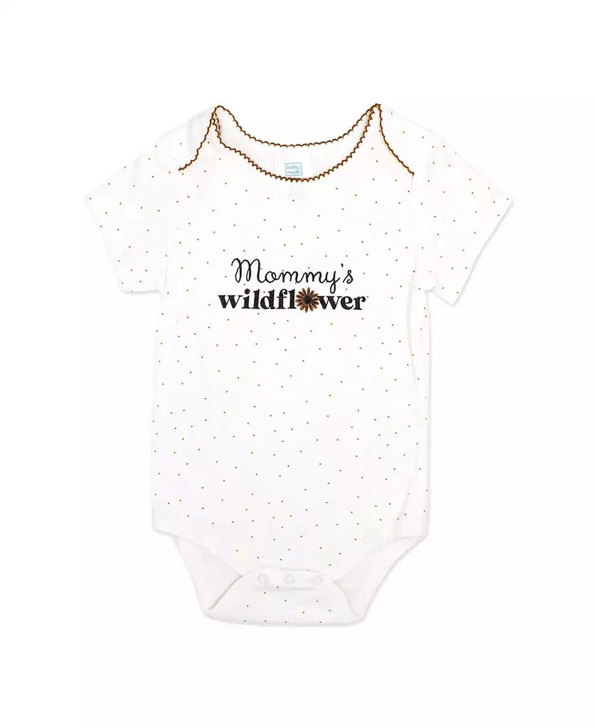 Baby Mode Baby Girls
 Wildflower Short-Sleeve Bodysuit, Jacket and Pants, 3-Piece Set 6