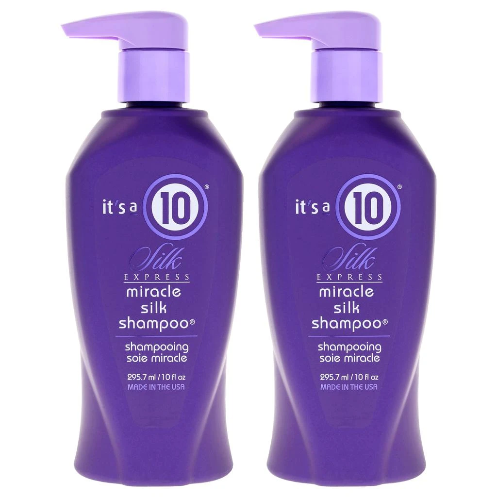 Its A 10 Silk Express Miracle Silk Shampoo by  for Unisex - 10 oz Shampoo - Pack of 2