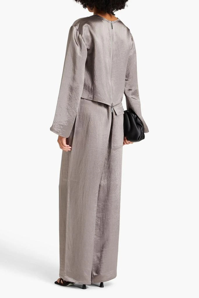 Tibi Satin-twill wide-leg pants 3