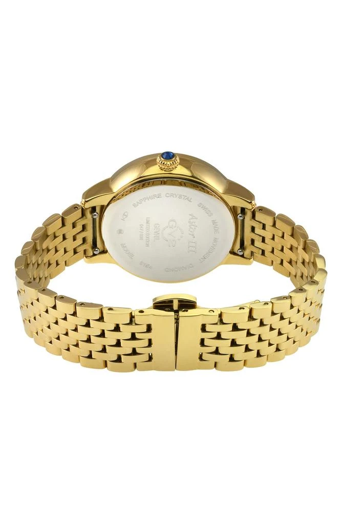 GV2 Astor III Diamond Swiss Bracelet Watch, 34mm - 0.06 ctw 2