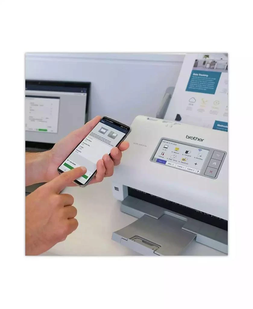 Brother ADS-4900W 600 DPI Optical Resolution 100 Sheet Auto Document Feeder Professional Desktop Scanner 9