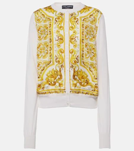 Dolce 
Gabbana Majolica silk twill cardigan 1