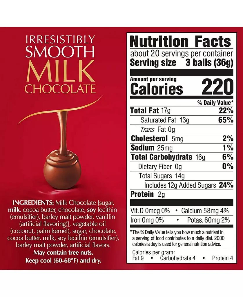 LINDT Truffles Milk Chocolate Sea Salt and Milk Chocolate 7