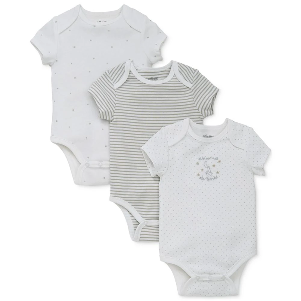 Little Me Baby Boys or Baby Girls Welcome To The World Bodysuits, Pack of 3 1