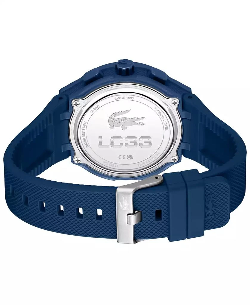 Lacoste Men's LC33 Blue Silicone Strap Watch 45mm 3