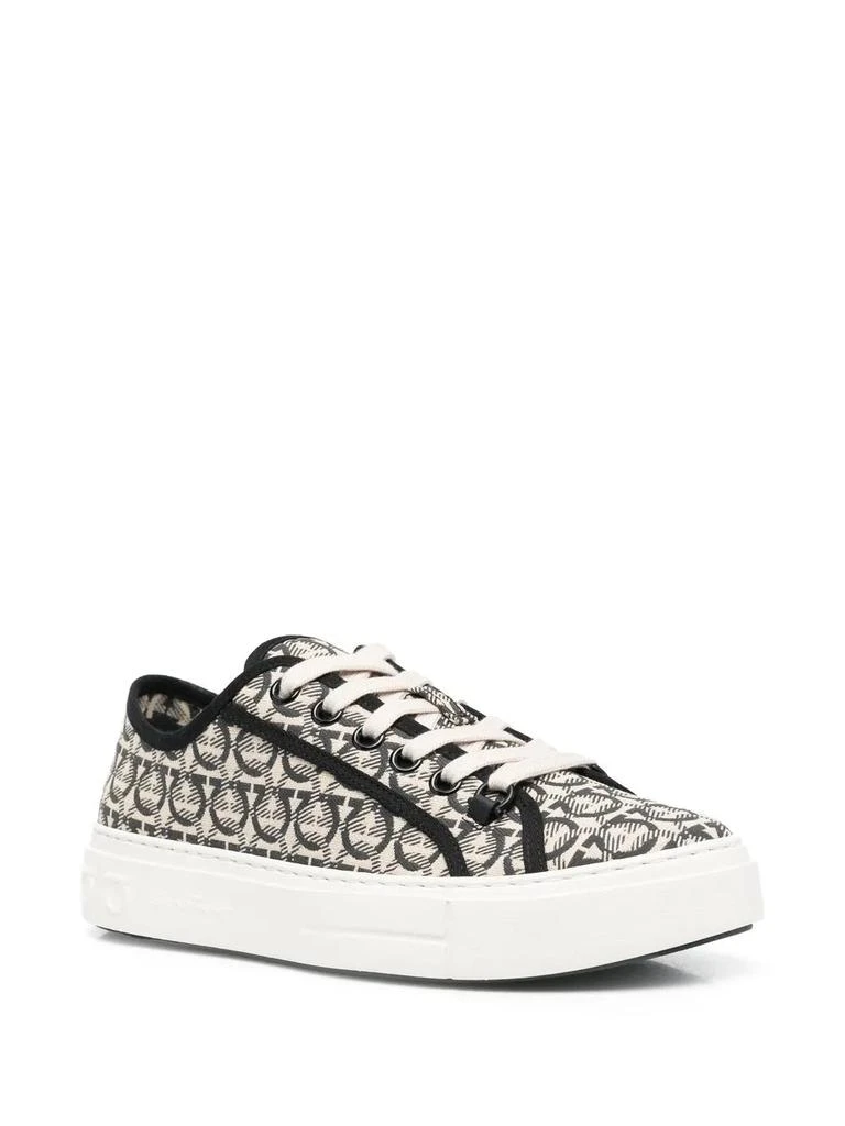 Salvatore Ferragamo Ferragamo Anson Gancini-Jacquard Sneakers 3