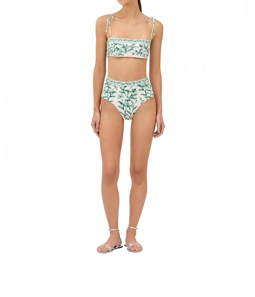 Agua by Agua Bendita Magenta Ceiba Bikini Bottom In Green