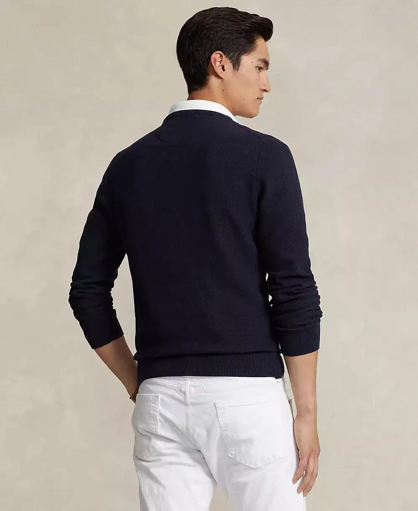 Ralph Lauren Men's Textured Cotton Crewneck Sweater 4