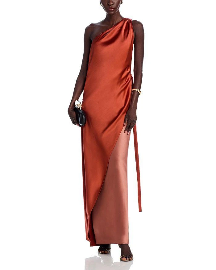 Amsale Layered Asymmetric Gown 3