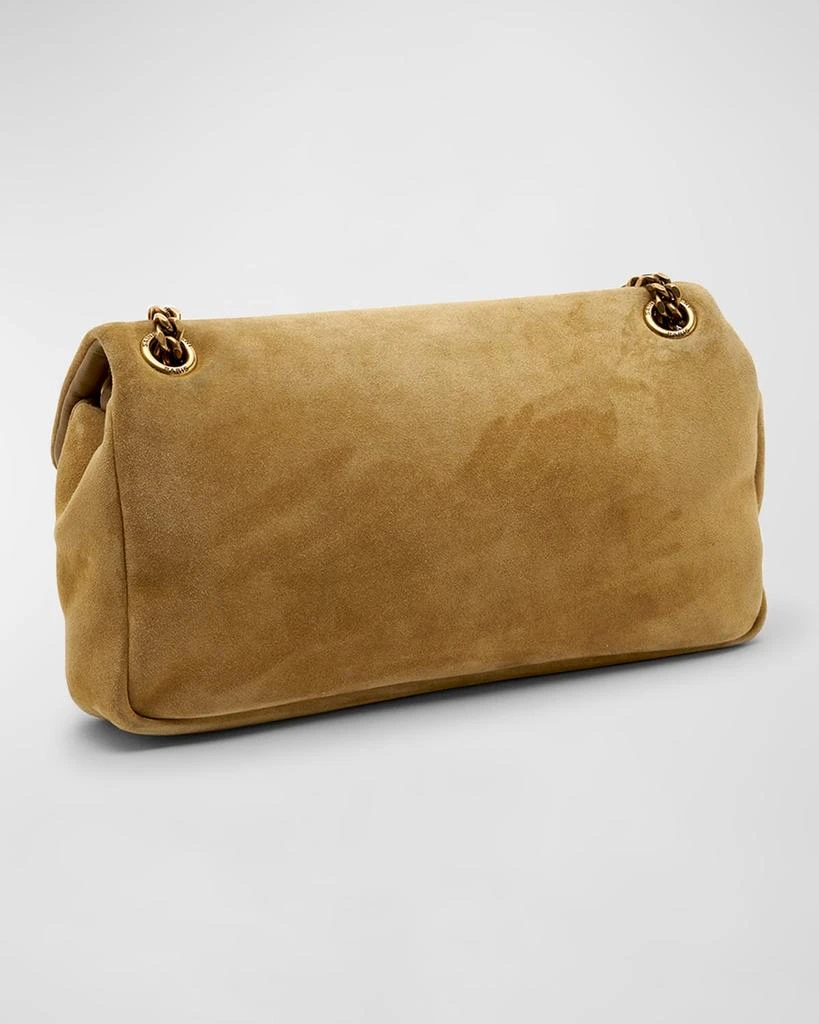 Yves Saint Laurent Calypso Small YSL Shoulder Bag in Suede 6