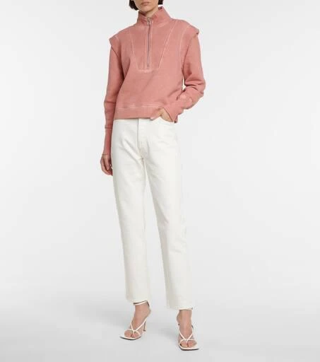 VERONICA BEARD Dylan zip-up cotton sweatshirt 2