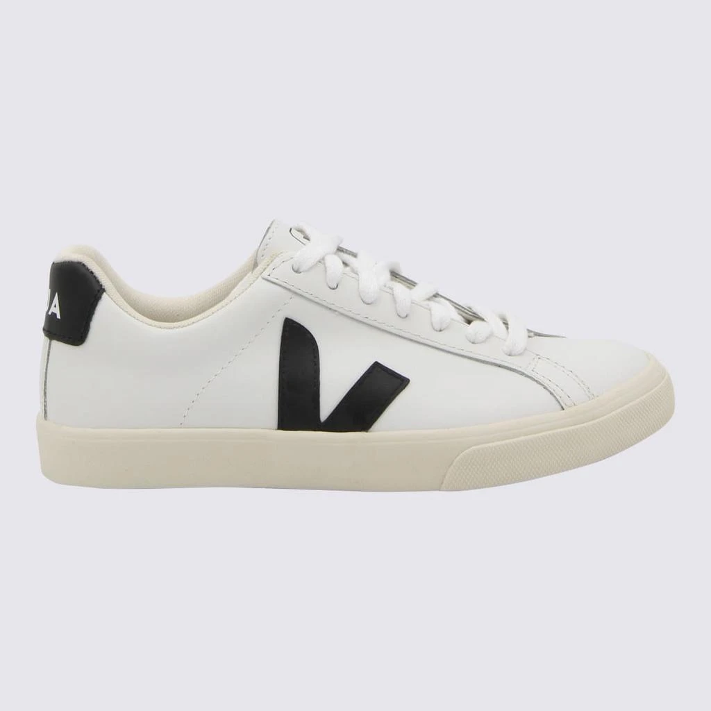 Veja Extra White And Black Leather Esplar Sneakers 1