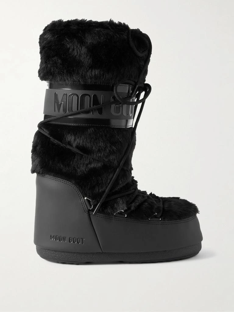 Moon Boot Icon 人造皮草人造皮革雪地靴 - Boots - Free Shipping 