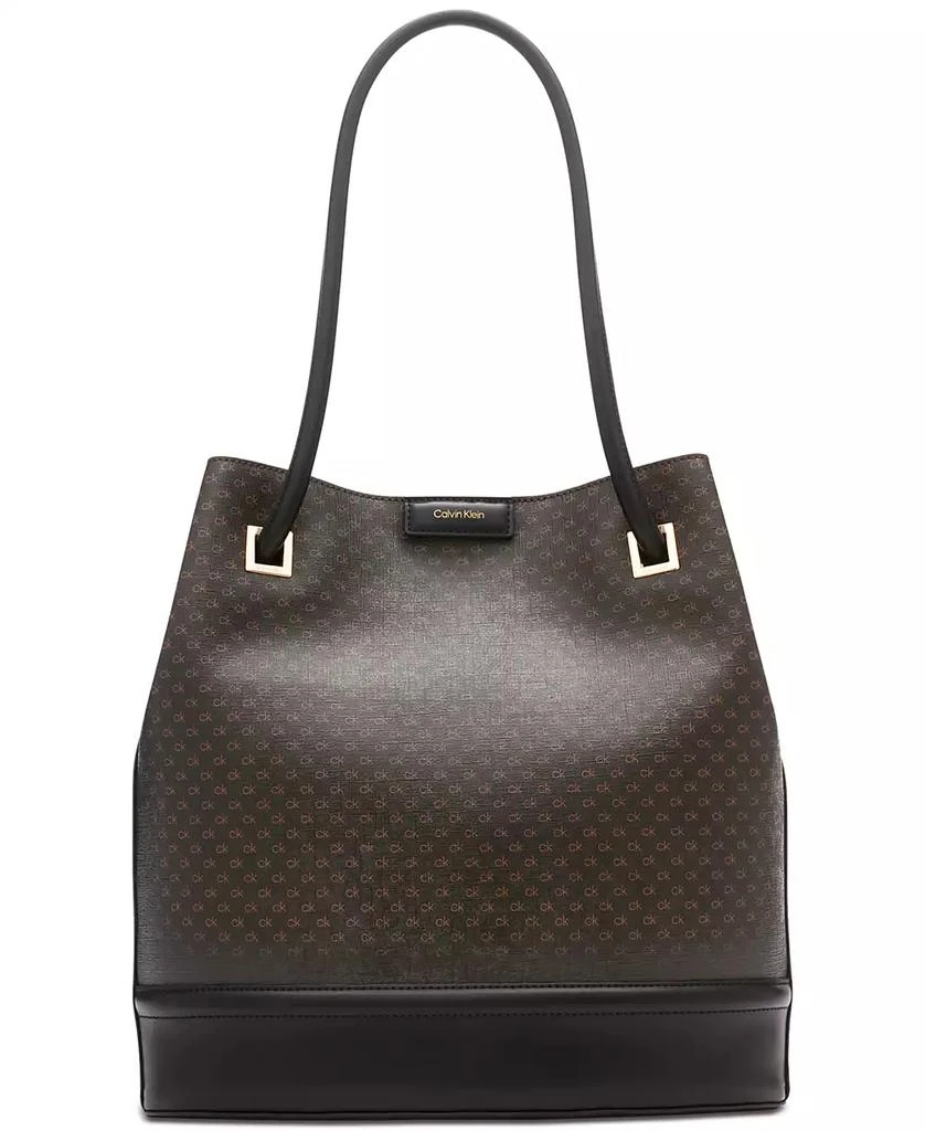 Calvin Klein Ash Signature Tote with Magnetic Snap 1