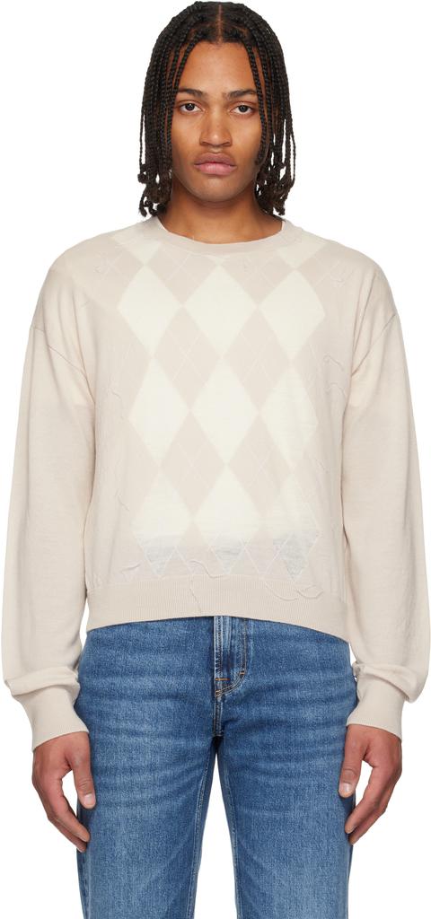 Shop Gray Sonar V-Neck Sweater on Sale at BeyondStyle – Get 49