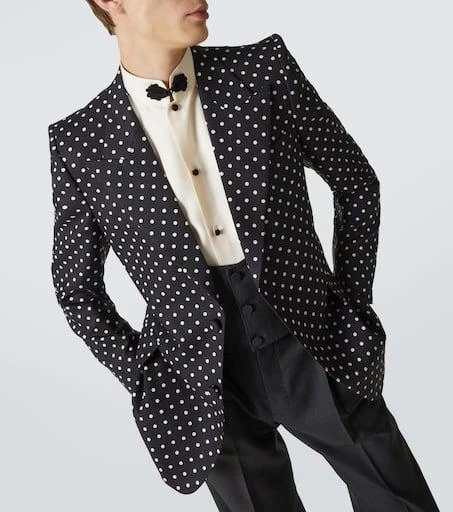 Valentino Polka-dot silk blazer 5