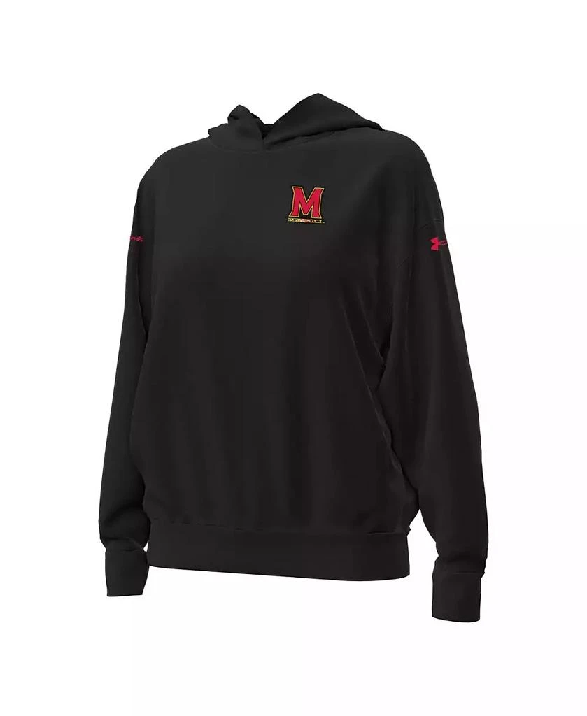 Under Armour Women's Black Maryland Terrapins Oversized Gameday Icon Hoodie 3