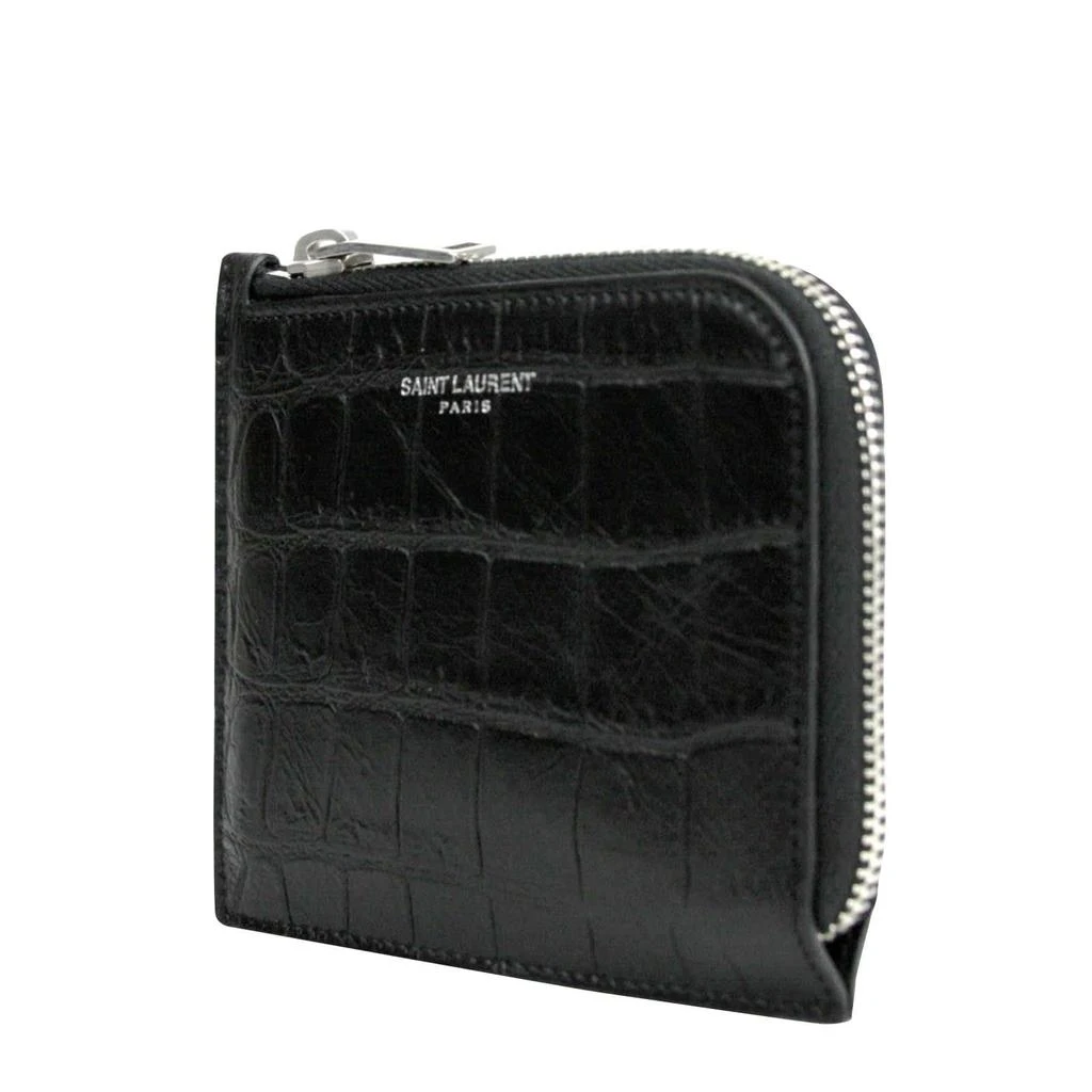 Yves Saint Laurent Men
s Imprint Leather Crocodile Card Case 3