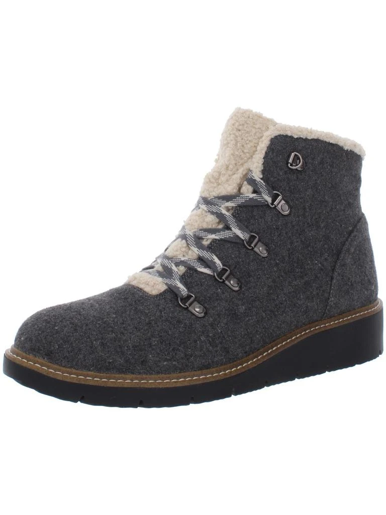 Dr. Scholl's Shoes So Cozy Womens Faux Leather Wedge Winter Boots 4