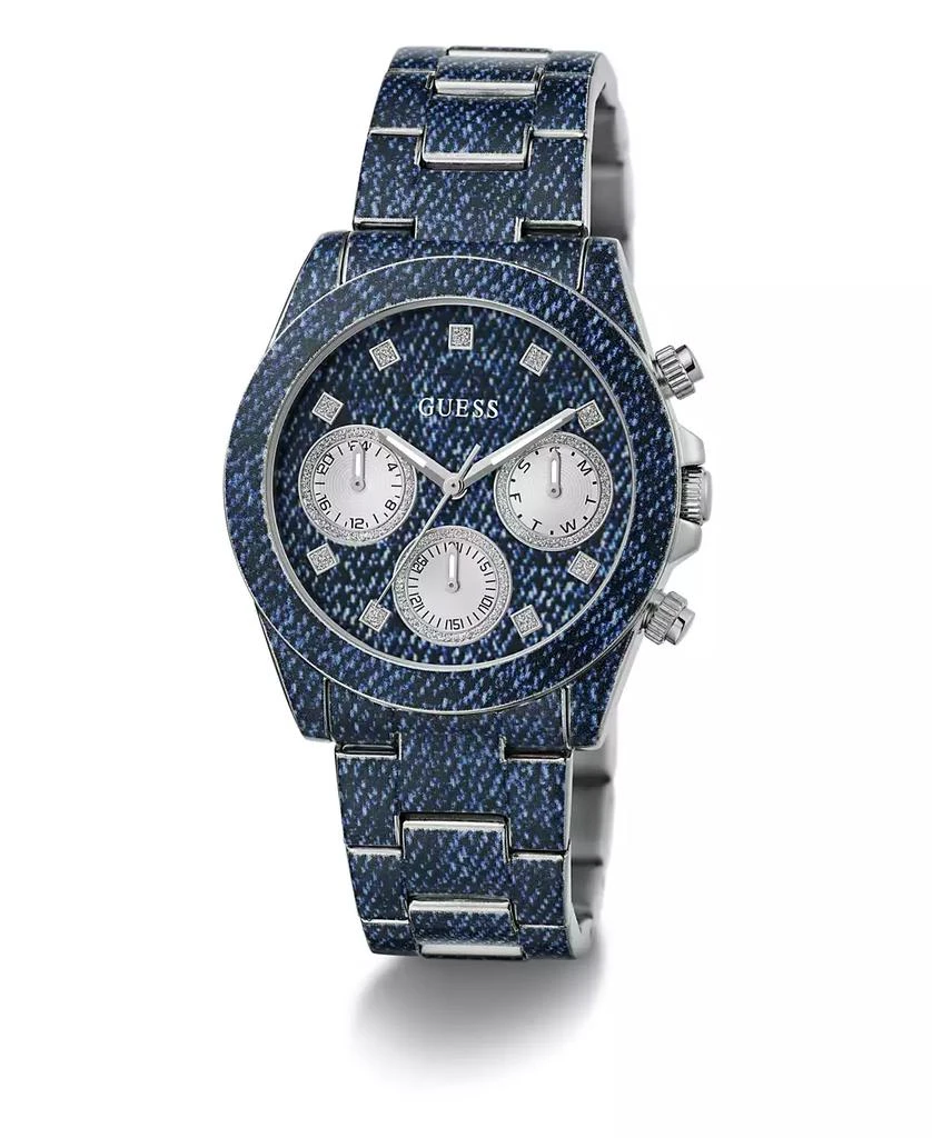 GUESS Women's Multi-Function Blue Steel Watch 38mm 5