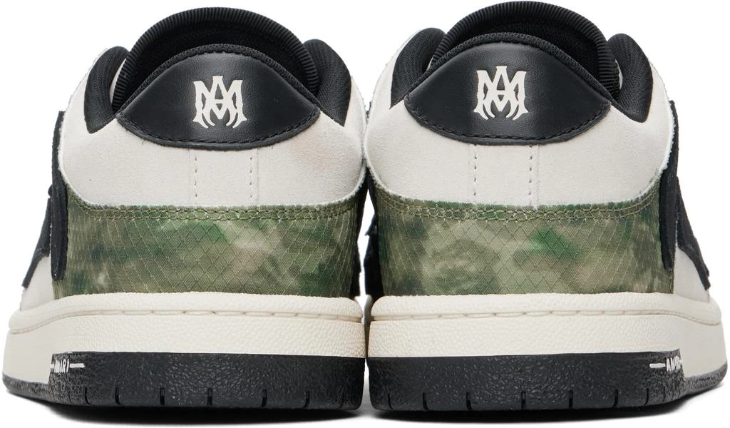AMIRI Khaki 
Beige Camo Skel Top Low Sneakers 2