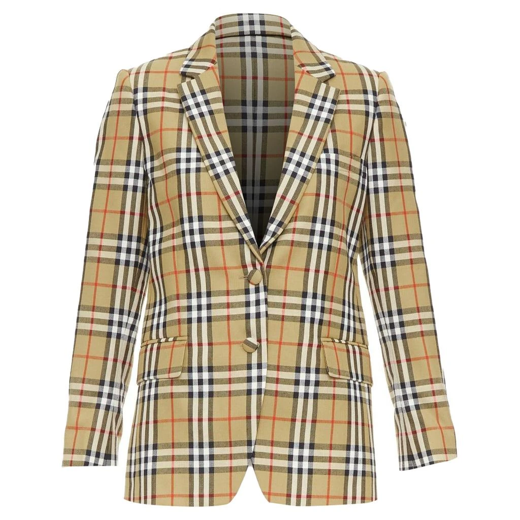 Burberry wool House Check single breasted blazer jacket