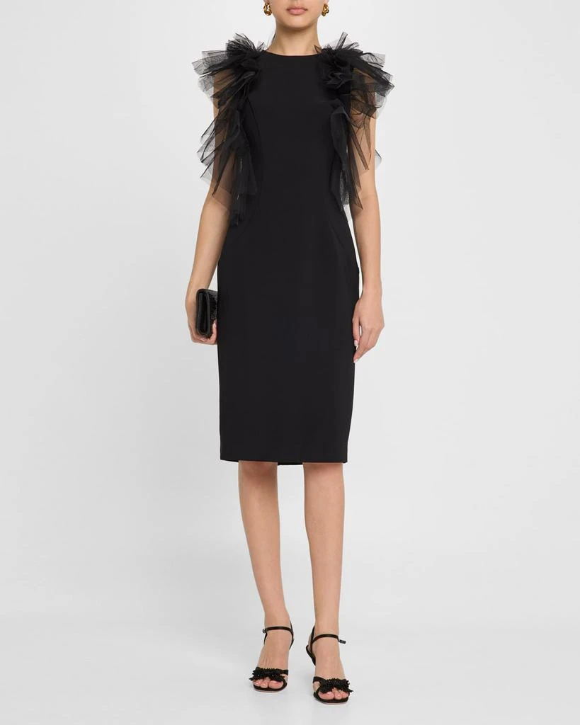 Jovani Ruffled Knee-Length Sheath Dress 2