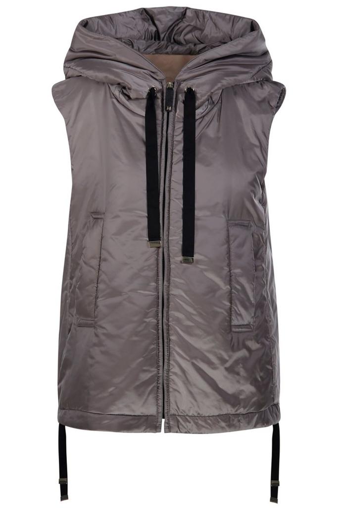 MAX MARA THE CUBE Max Mara The Cube Greengo Zip-Up Hooded Gilet