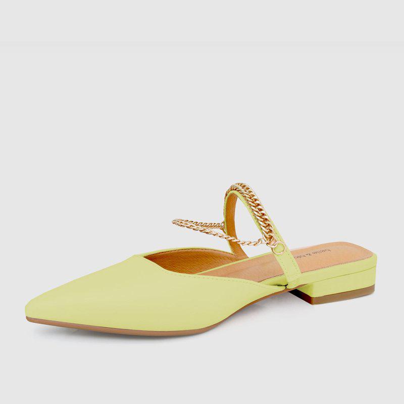 Belle & Bloom On The Go Leather Flat Citrus