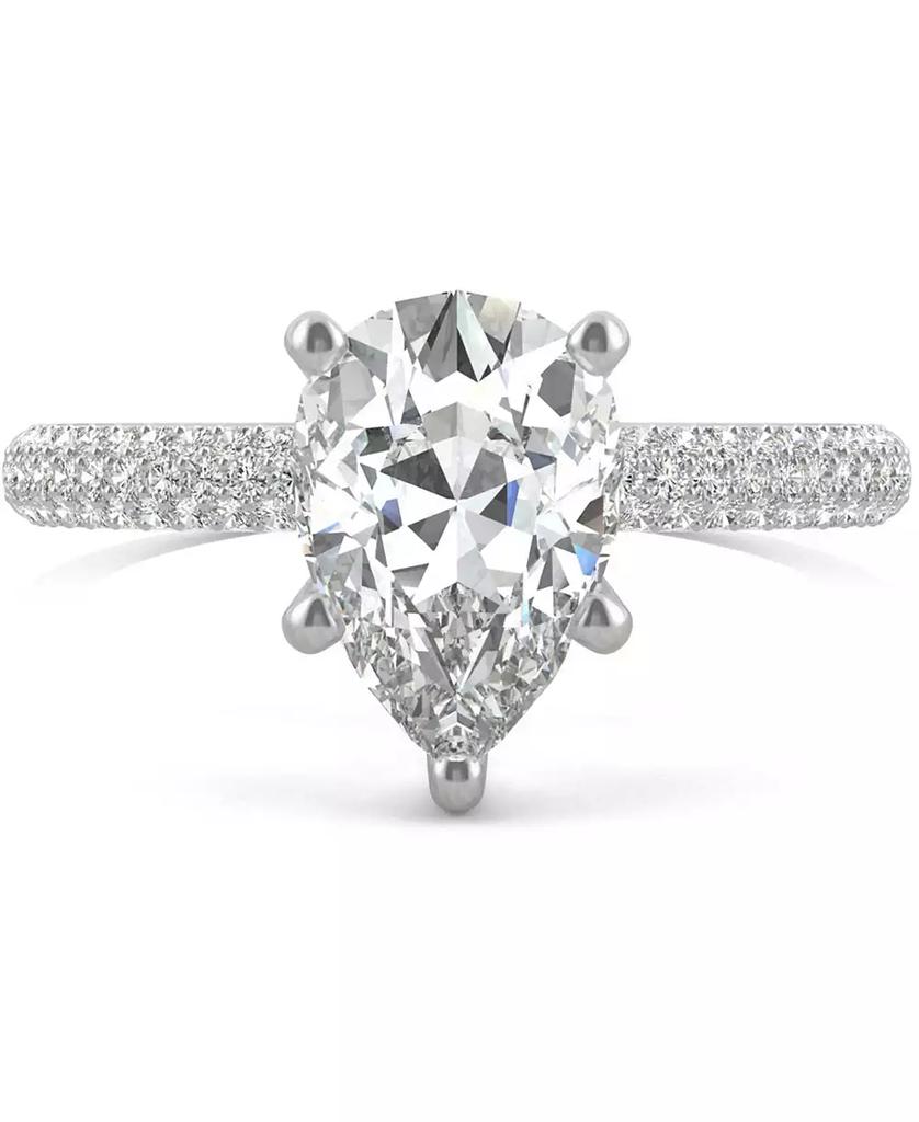 Charles & Colvard Moissanite Pear Engagement Ring (2-3/8 ct. t.w. DEW) in 14k White Gold