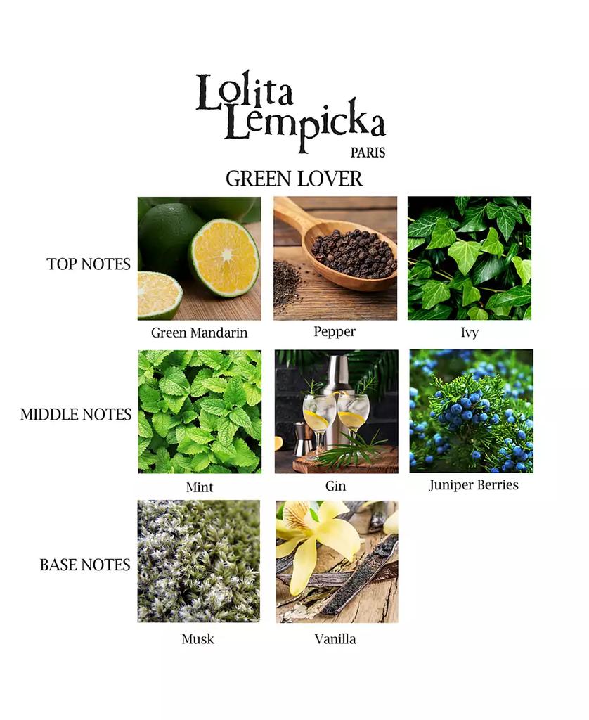 Lolita Lempicka Men's Green Lover Eau de Toilette Spray, 3.4 oz.