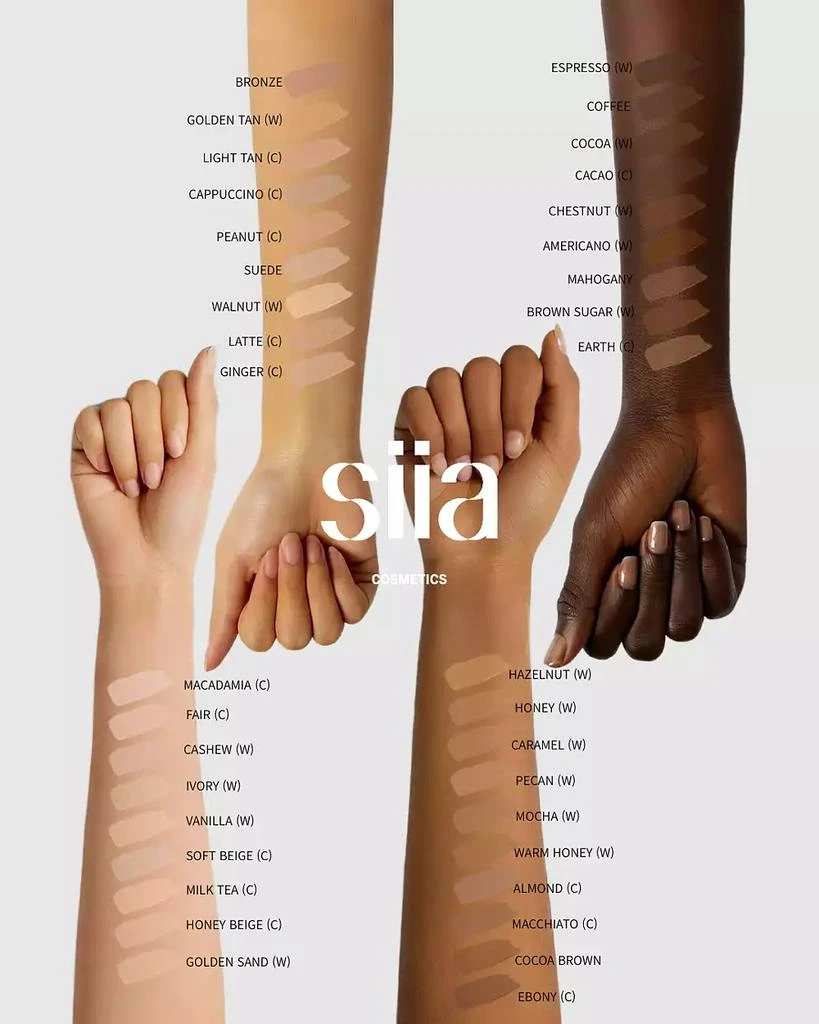SIIA Cosmetics Luminous Longwear Liquid Foundation 9