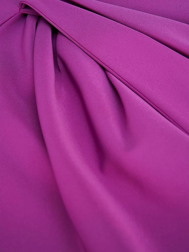 Kay Unger Linden Draped Crepe Cocktail Dress 6