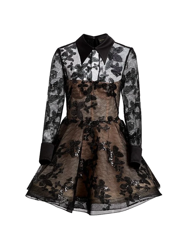 BRONX AND BANCO Maraya Jasmine Sequin Lace Minidress