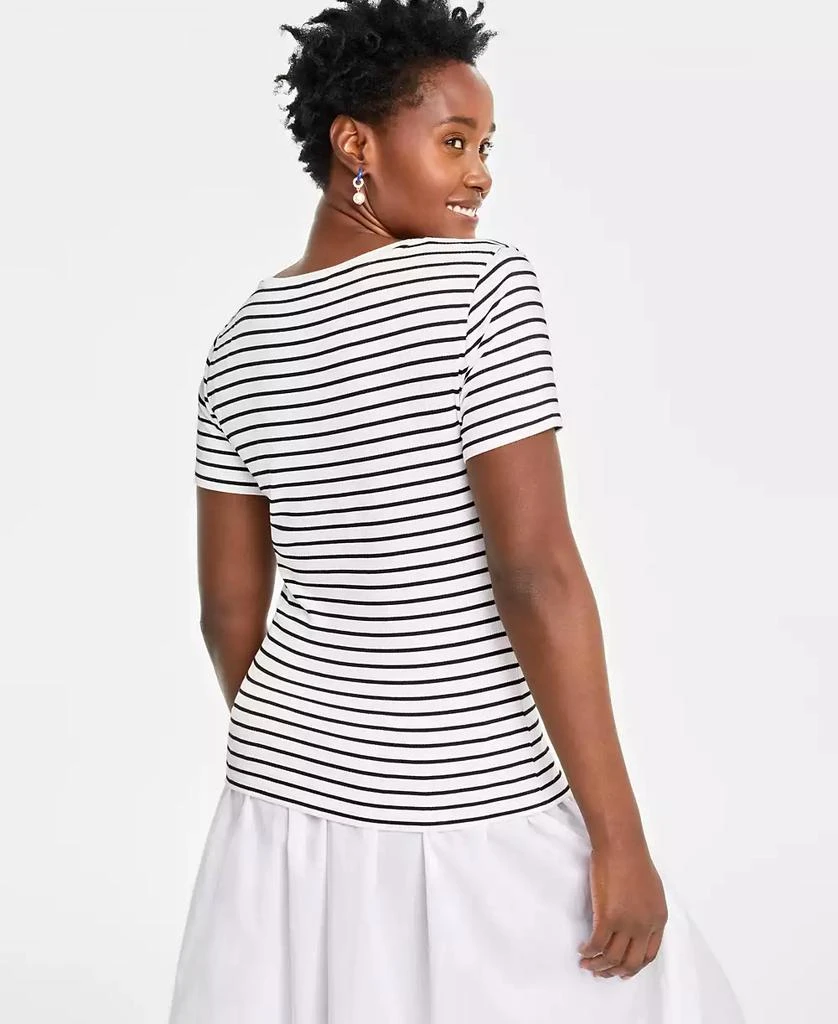 On 34th Women's Knit Square-Neck Top, Created for Macy's 2