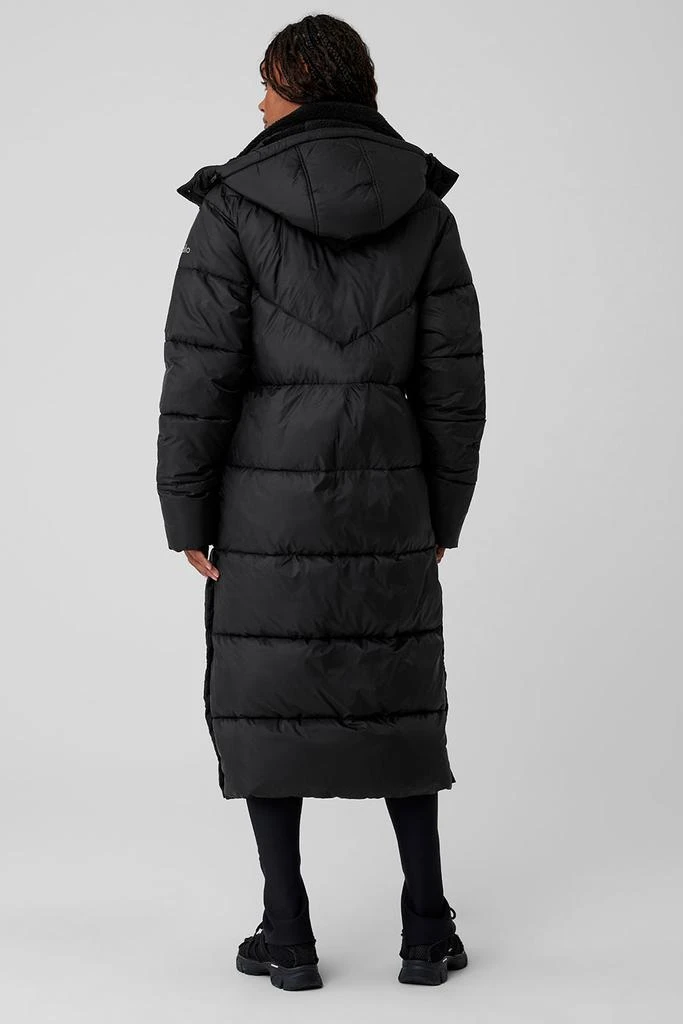 Alo Gold Rush Puffer Trench - Black 3
