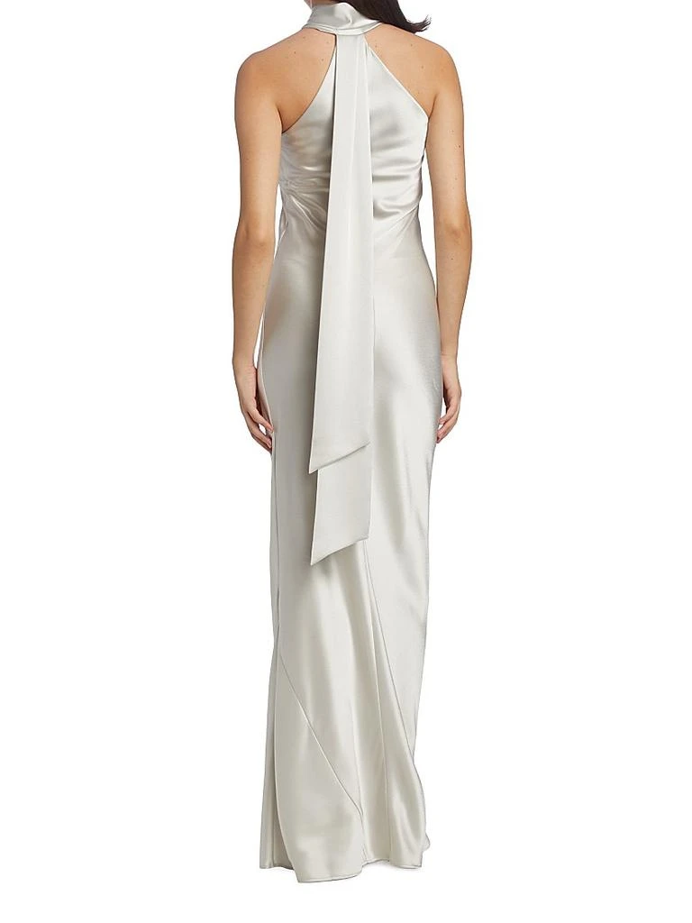 Galvan Pandora Asymmetrical Bias Cut Dress 5