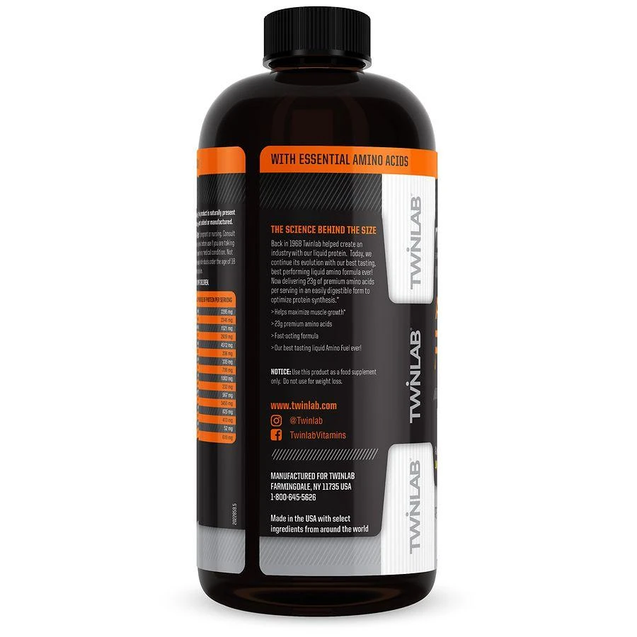 Twinlab Amino Fuel Liquid Orange Rush 4