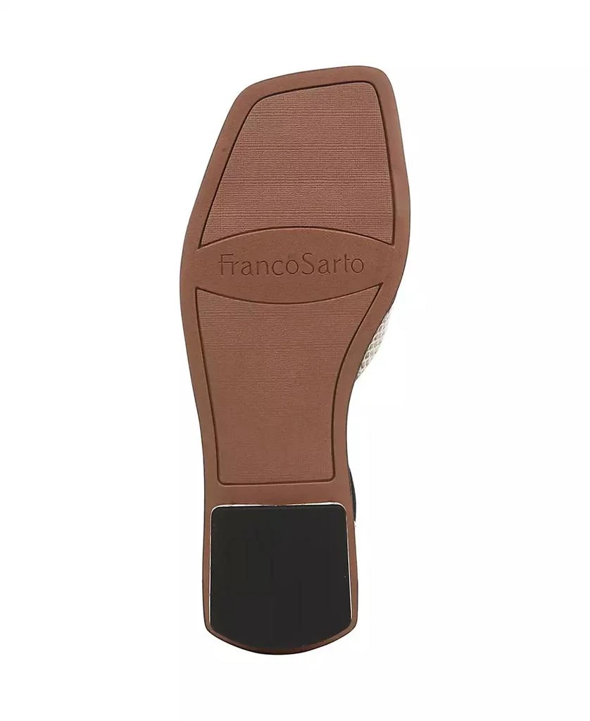 Franco Sarto Elisa Open Square Toe Ankle Strap Flat Sandals 6