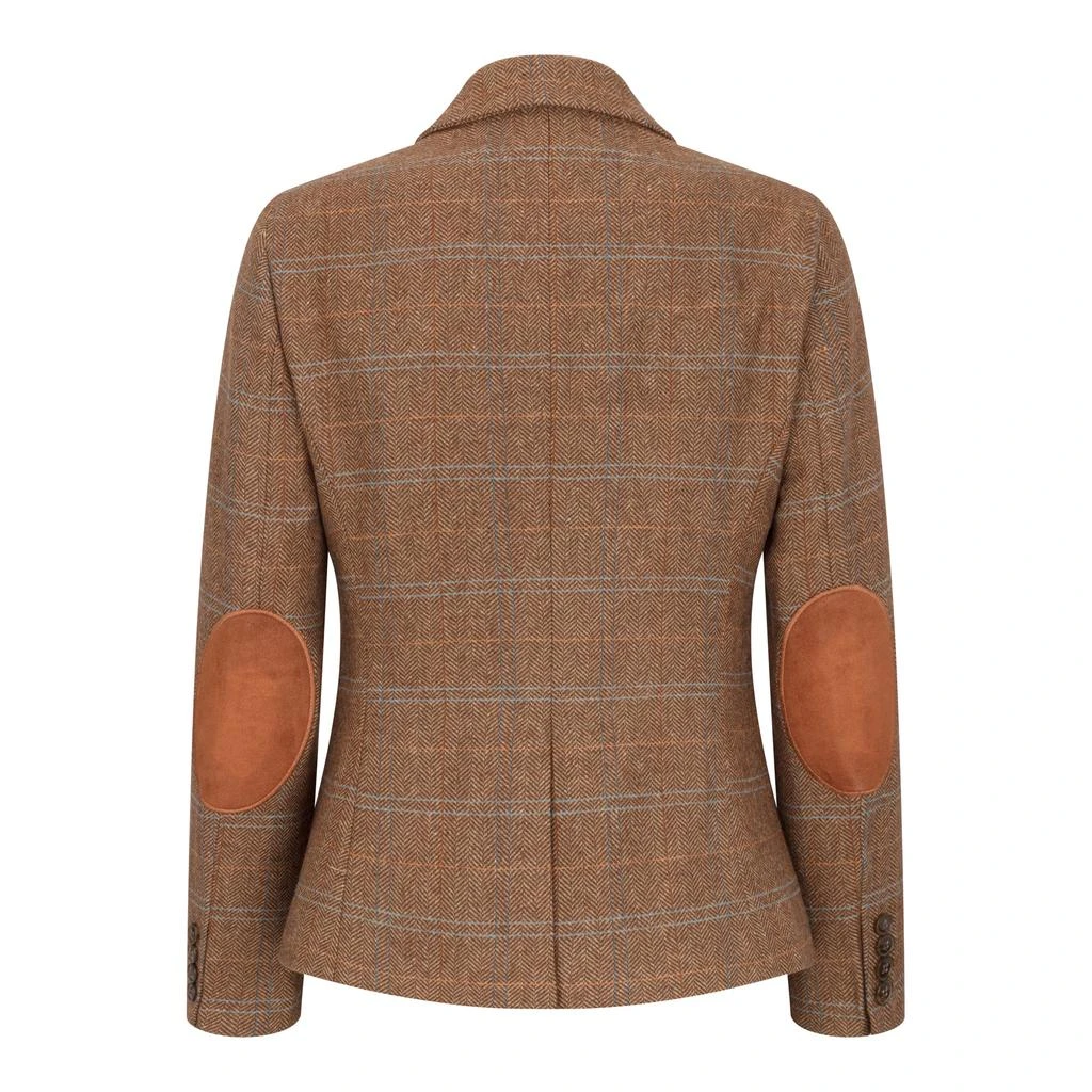 Oliver Tweed (Infinity Leather) Women's Oak Brown 2 Piece Set Tweed Blazer Waistcoat in Herringbone Check 6