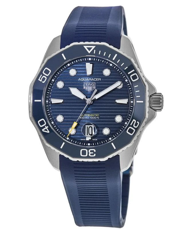 TAG Heuer Tag Heuer Aquaracer 300M Automatic Blue Dial Rubber Strap Men's Watch WBP201B.FT6198 1